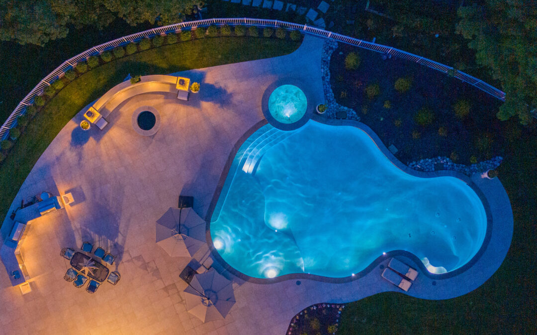 Custom Swimming Pool Design and Poolside Landscaping